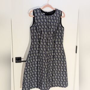 Oscar de la Renta Patterned Sheath Dress | Size 8